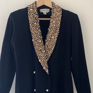 Vintage Outlander Knit Embellished Blazer